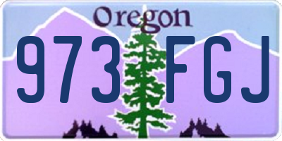 OR license plate 973FGJ