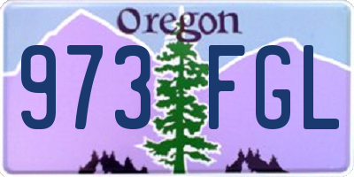 OR license plate 973FGL