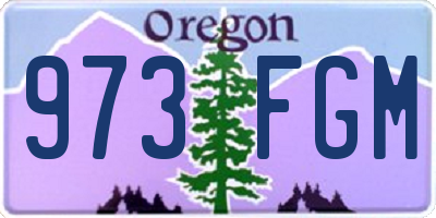 OR license plate 973FGM