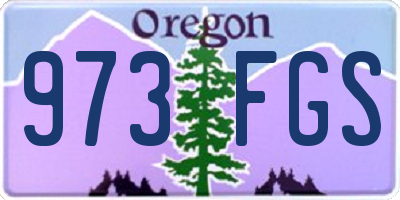 OR license plate 973FGS