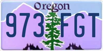 OR license plate 973FGT