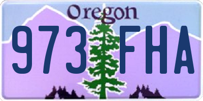 OR license plate 973FHA