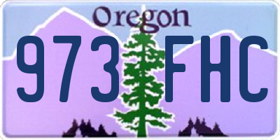 OR license plate 973FHC