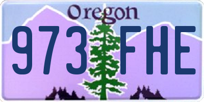 OR license plate 973FHE