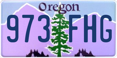 OR license plate 973FHG