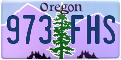 OR license plate 973FHS