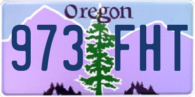 OR license plate 973FHT