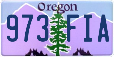 OR license plate 973FIA