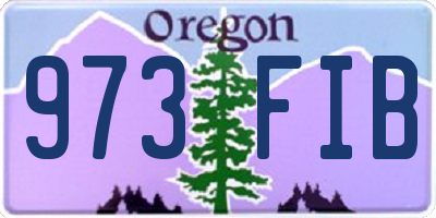 OR license plate 973FIB