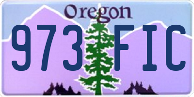 OR license plate 973FIC