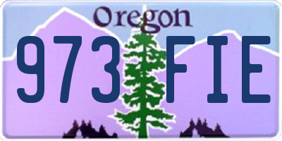 OR license plate 973FIE