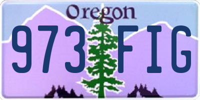 OR license plate 973FIG