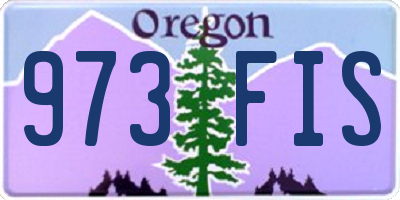 OR license plate 973FIS