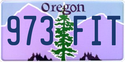 OR license plate 973FIT