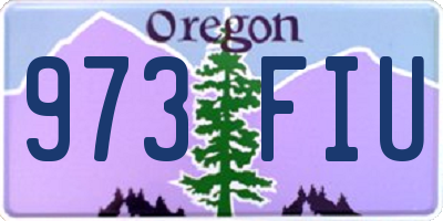 OR license plate 973FIU