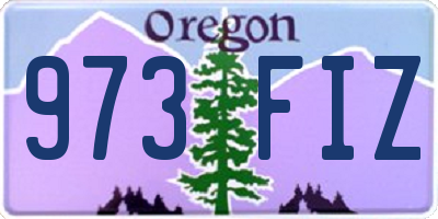 OR license plate 973FIZ