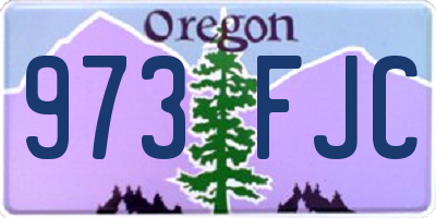 OR license plate 973FJC