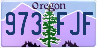 OR license plate 973FJF