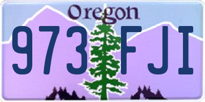 OR license plate 973FJI