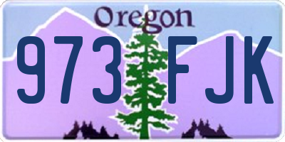 OR license plate 973FJK