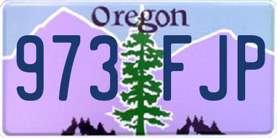 OR license plate 973FJP