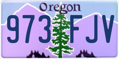 OR license plate 973FJV