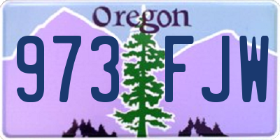 OR license plate 973FJW
