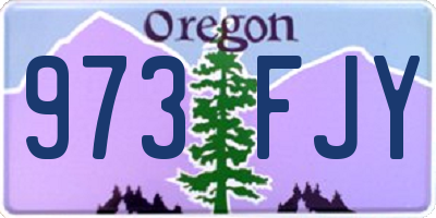 OR license plate 973FJY