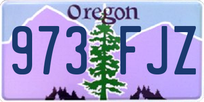 OR license plate 973FJZ