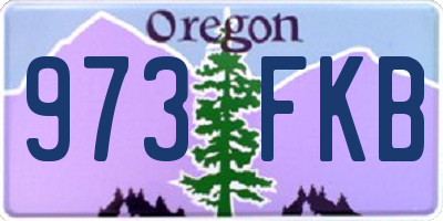OR license plate 973FKB