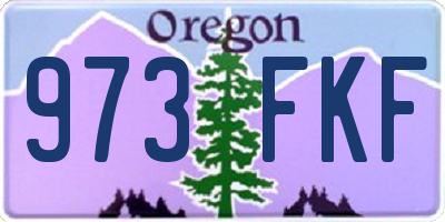 OR license plate 973FKF