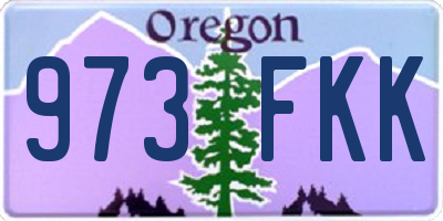 OR license plate 973FKK