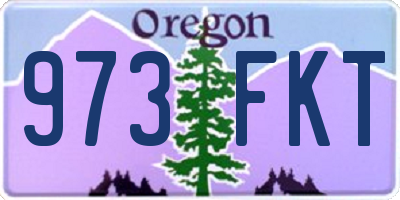 OR license plate 973FKT