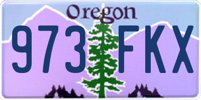 OR license plate 973FKX