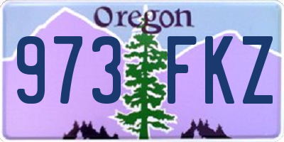 OR license plate 973FKZ