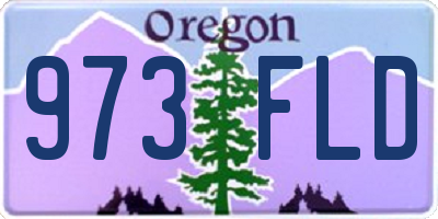 OR license plate 973FLD