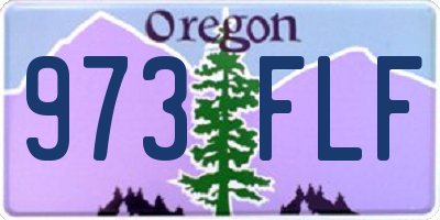 OR license plate 973FLF
