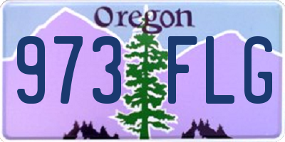 OR license plate 973FLG