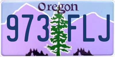 OR license plate 973FLJ