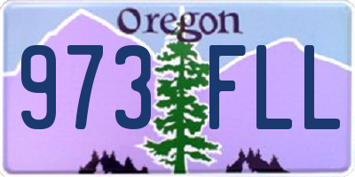 OR license plate 973FLL