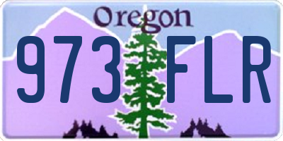 OR license plate 973FLR