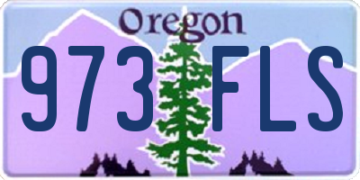 OR license plate 973FLS