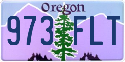 OR license plate 973FLT