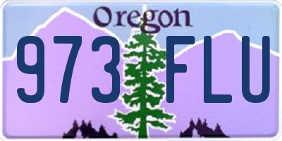 OR license plate 973FLU