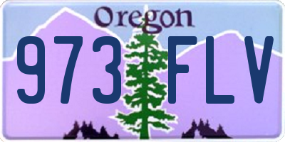 OR license plate 973FLV