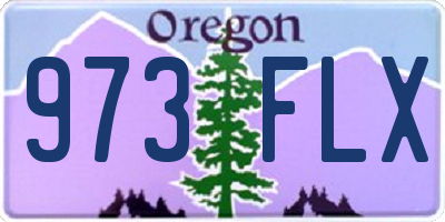 OR license plate 973FLX