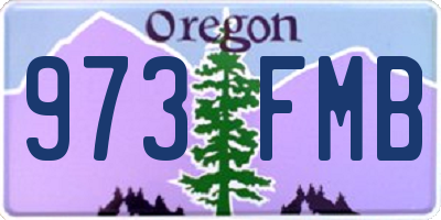OR license plate 973FMB