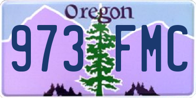 OR license plate 973FMC