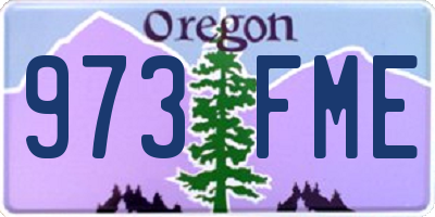 OR license plate 973FME