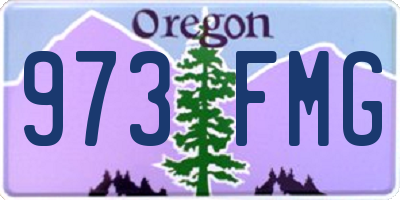 OR license plate 973FMG